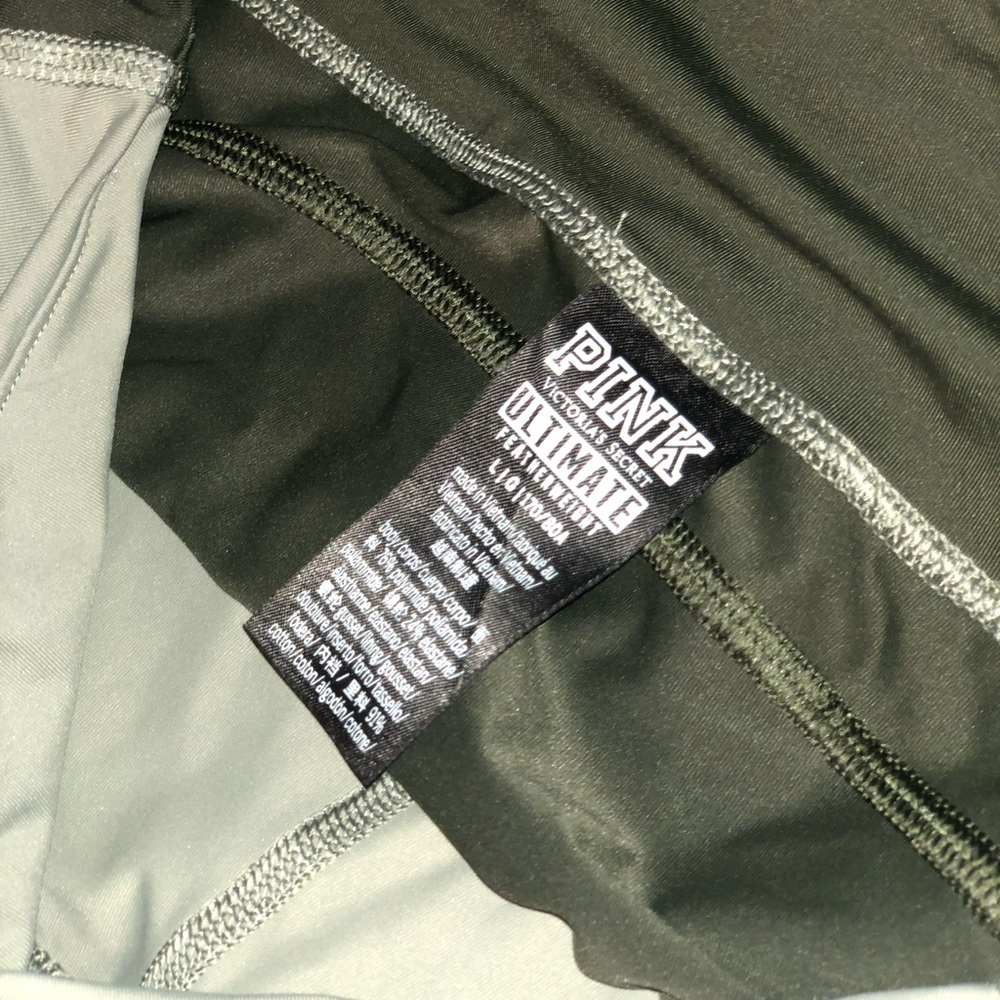 Victoria Secret Pink Ultimate featherweight leggings | SZ L | Olive Green